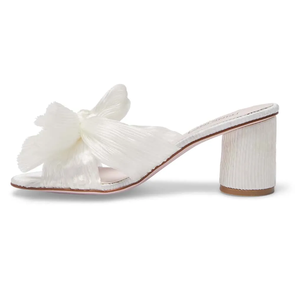 Surge Heel in Ivory Fabric