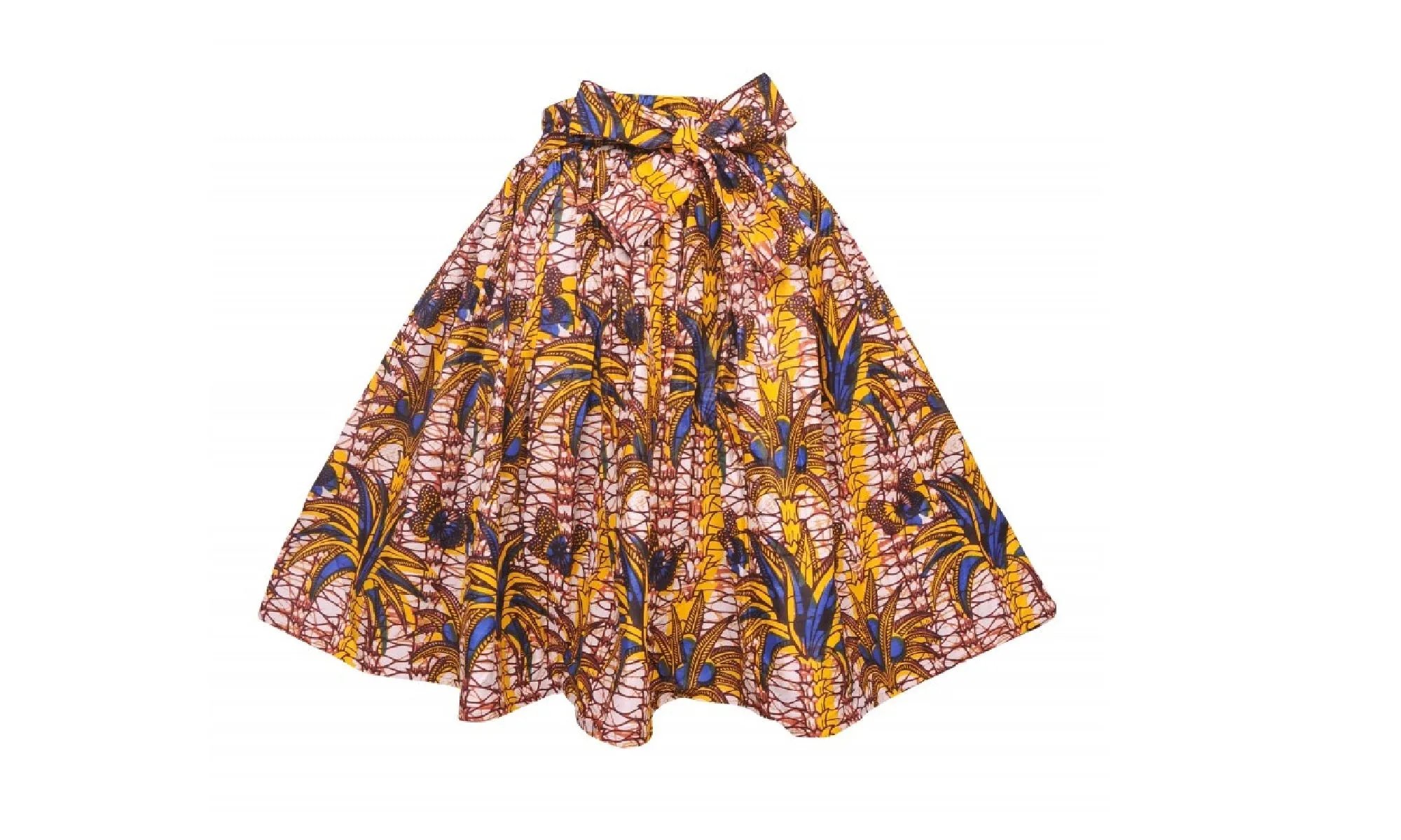 Traditional African Print Cotton Skirts (Knee Length)