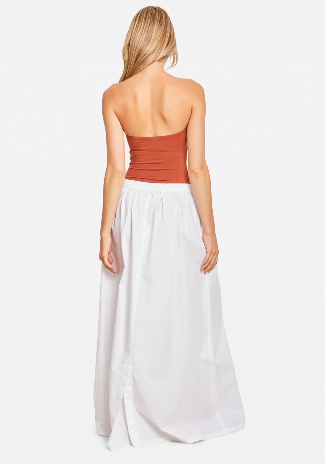 UTILITY MAXI SKIRT WHITE