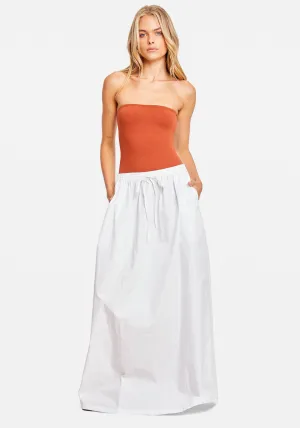 UTILITY MAXI SKIRT WHITE