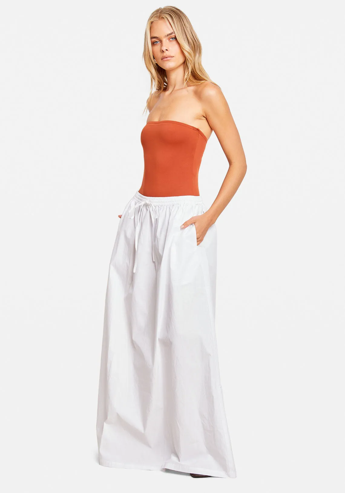 UTILITY MAXI SKIRT WHITE