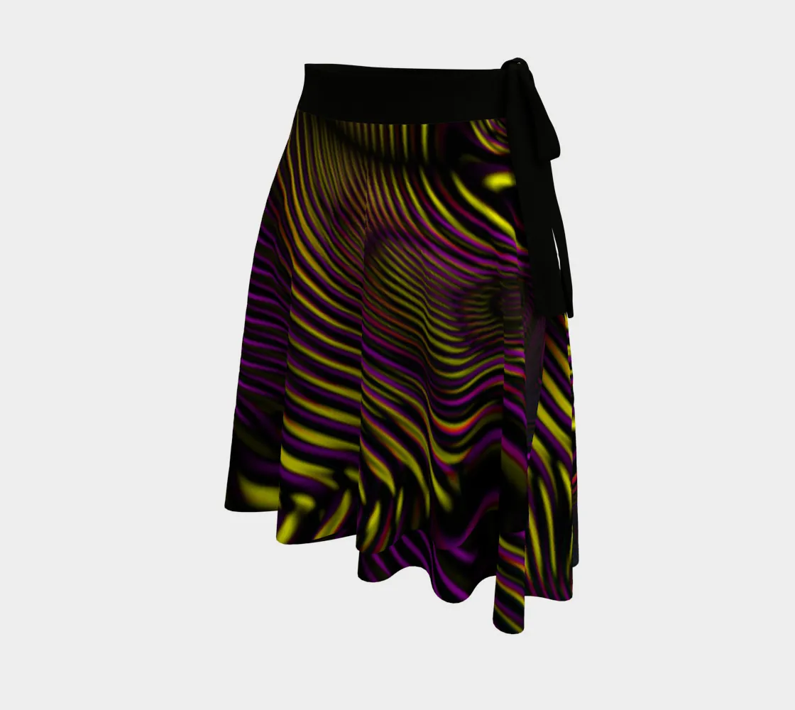 Velvet Wave Wrap Skirt