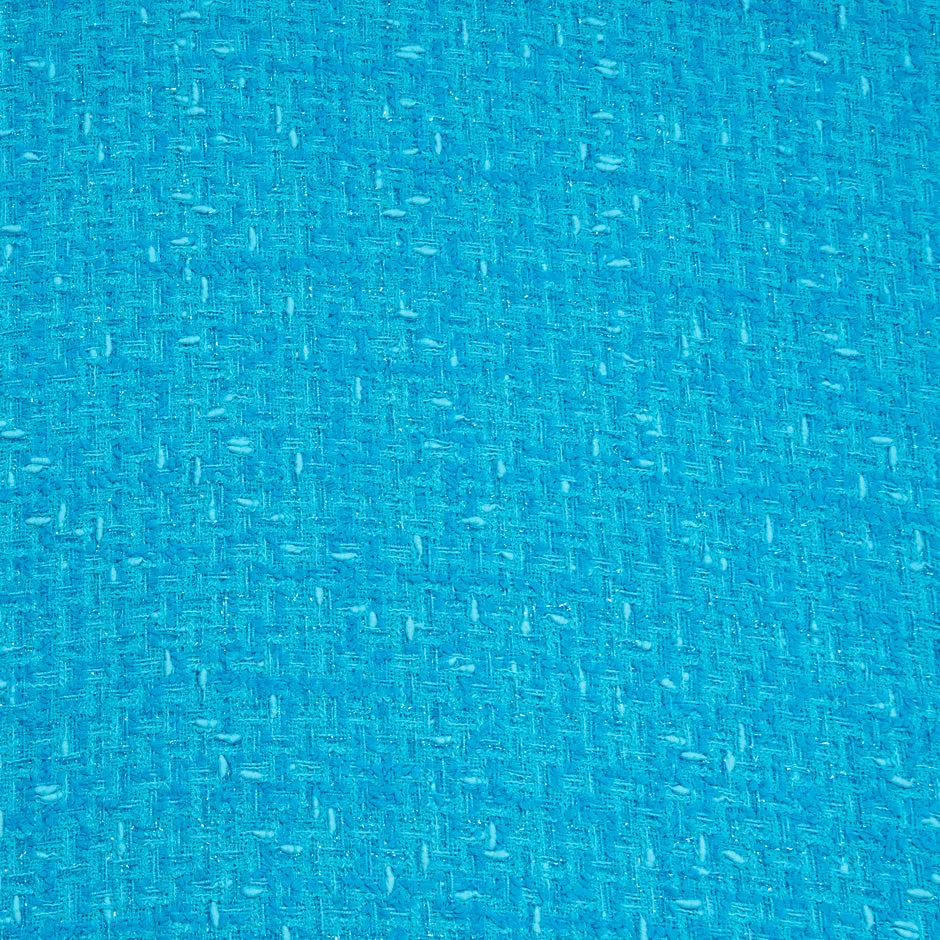 Vibrant Turquoise Cotton Blend Bouclé (A 1.80m Piece)