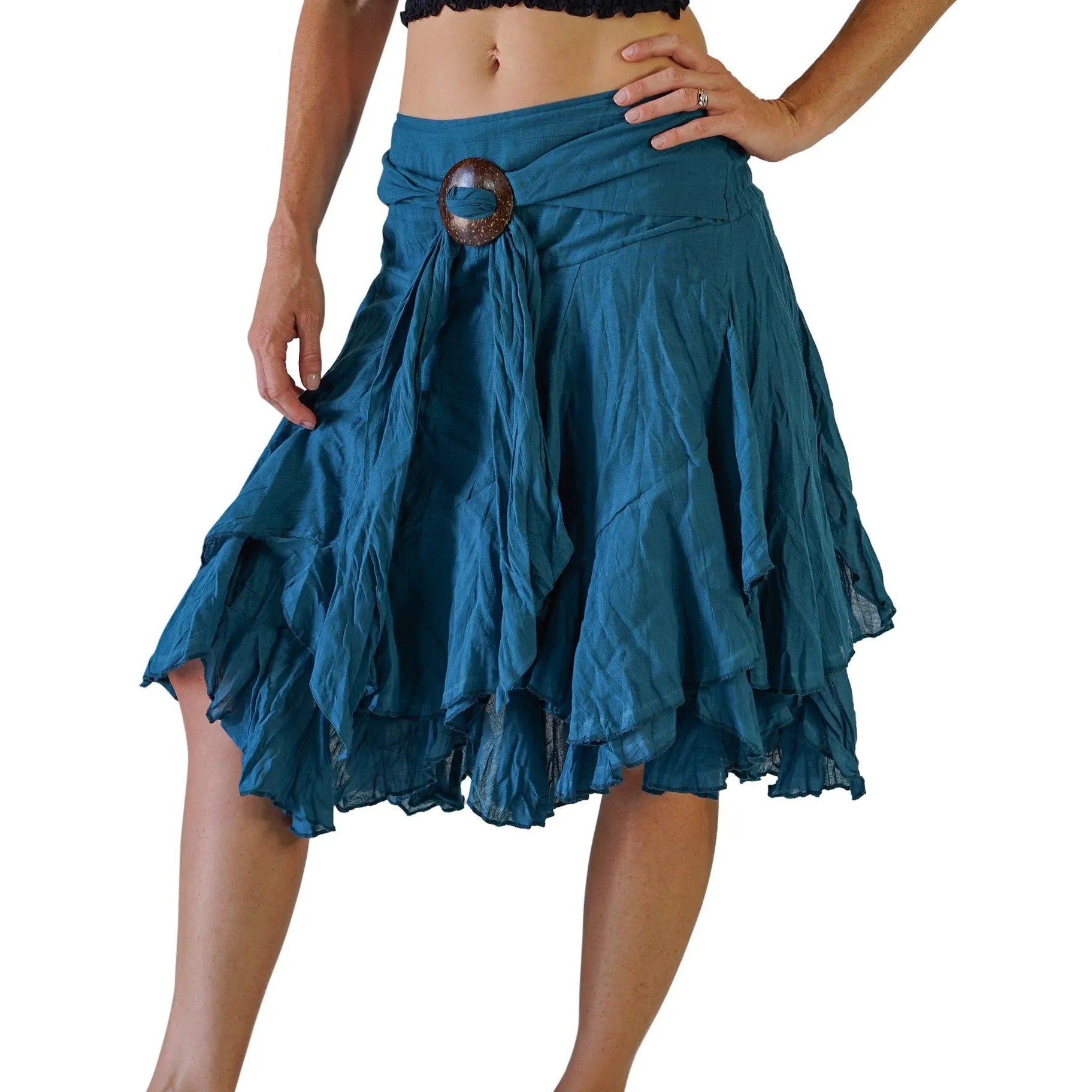 'Willow' Pirate Skirt - Teal