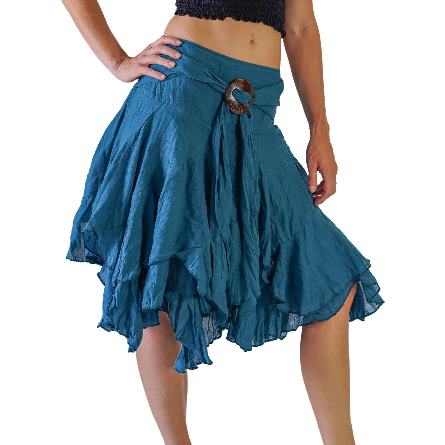 'Willow' Pirate Skirt - Teal