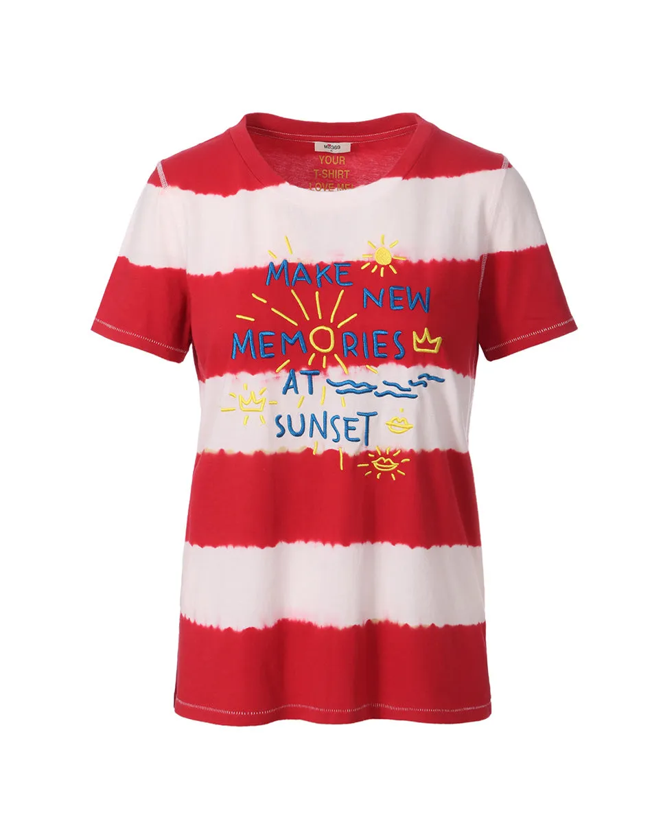 Willow Sunset Embroidered T-Shirt