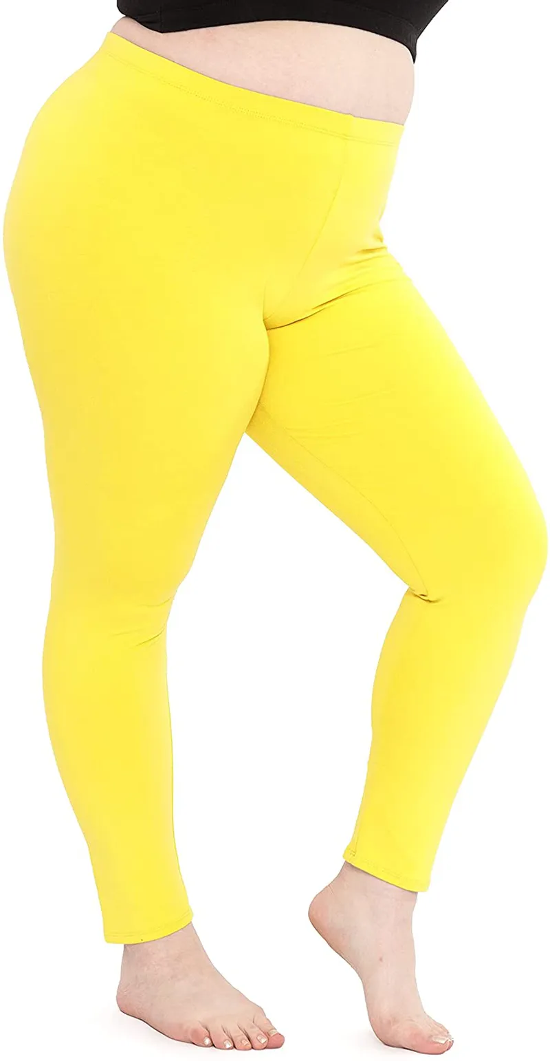 Women's Cotton Plus Size Leggings | Stretchy | X-Large - 7X | Made in The USA